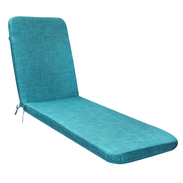 Ebern Designs Aqua Ebern Designs Outdoor Seat Cushion 22'' W x 2.75'' D